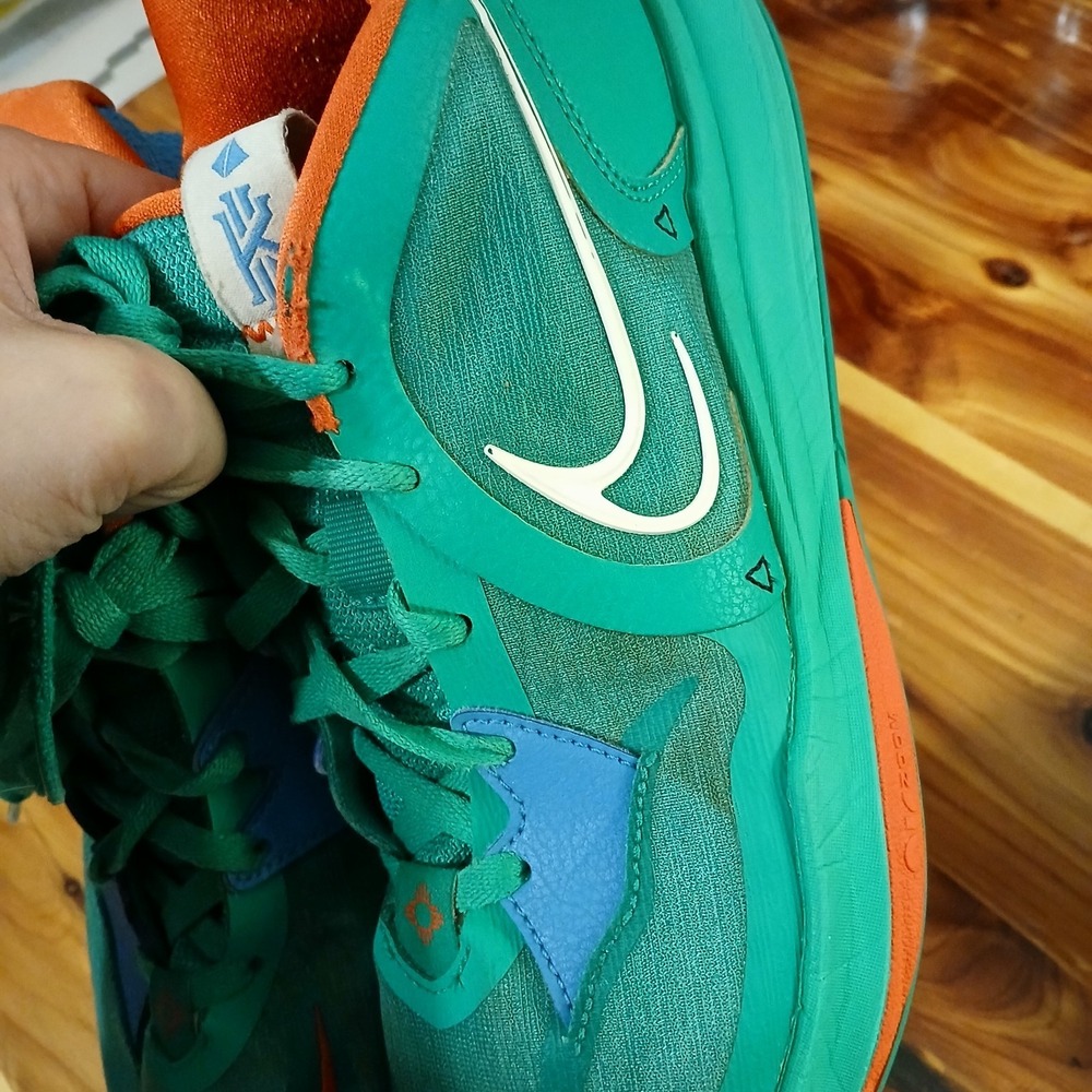 Nike Kyrie 5 Low EYBL Stadium Green / Coconut Milk DX3053-300 Size 9 Rare - Picture 7 of 9